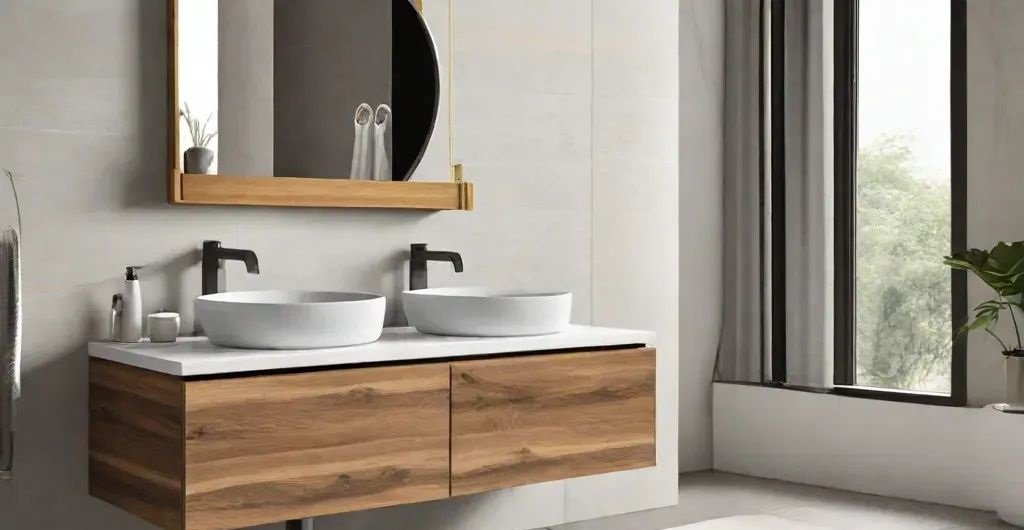 table top basin cabinet designs