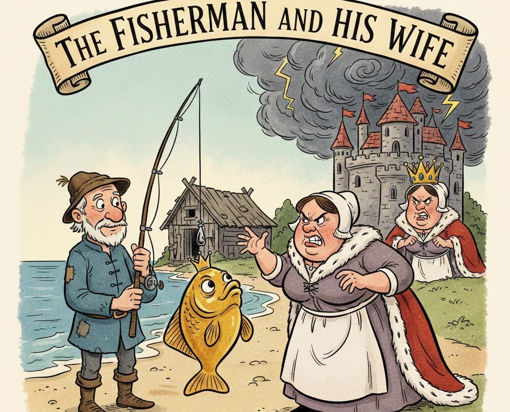 Fisherman and His Wife Story in hindi